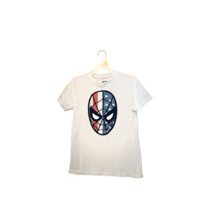 Marvel Spider-Man Boys Youth White Graphic Shirt Medium